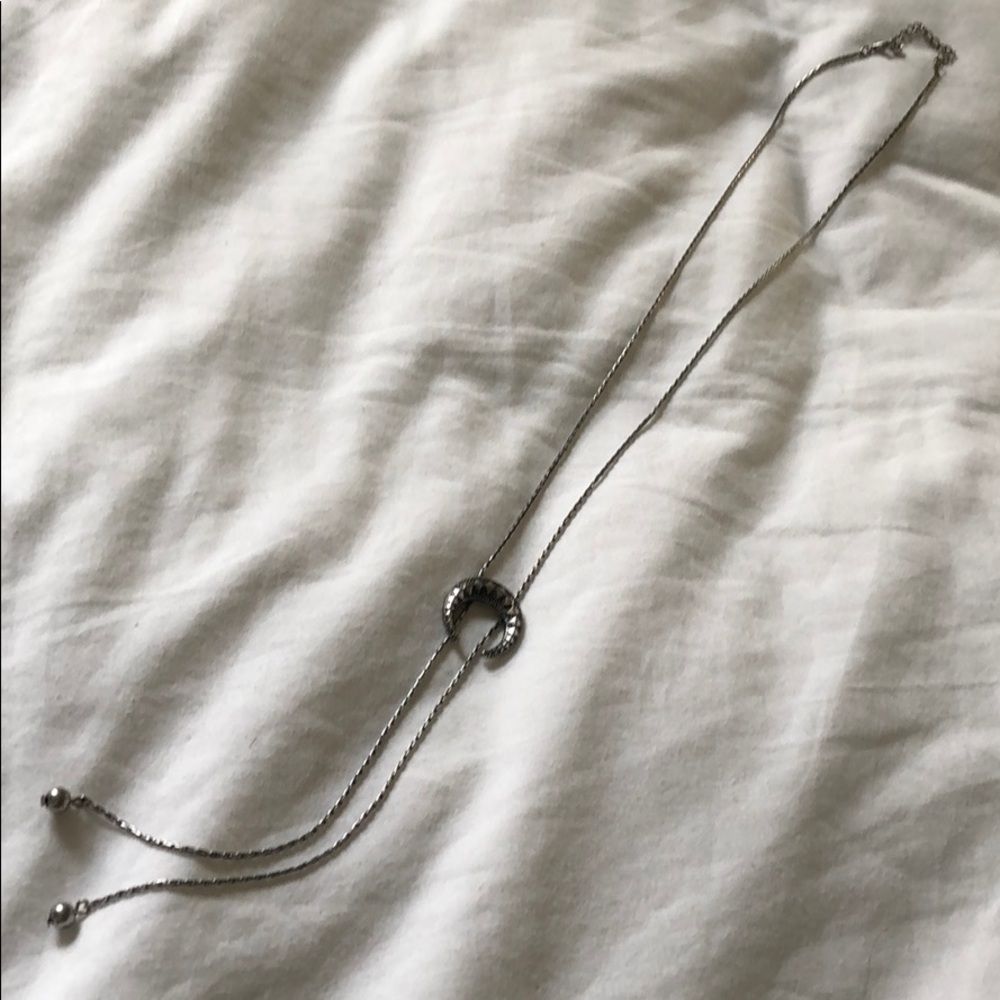 Silver Western Long Necklace
